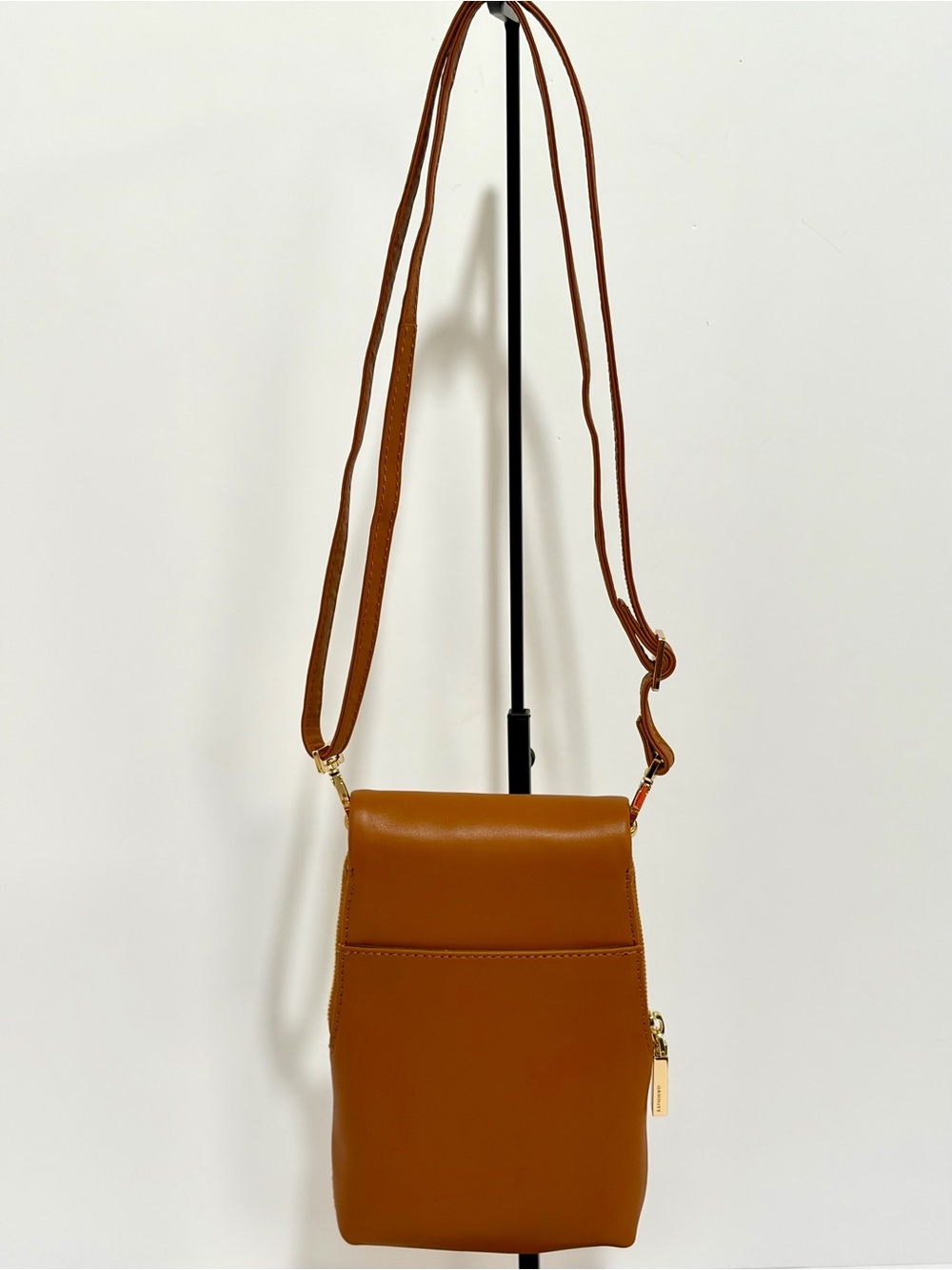 Hammitt VIP Mobile Crossbody Bag In Cocoa Raffia With Shiny Gold Hardware NWOT - Picture 4 of 15
